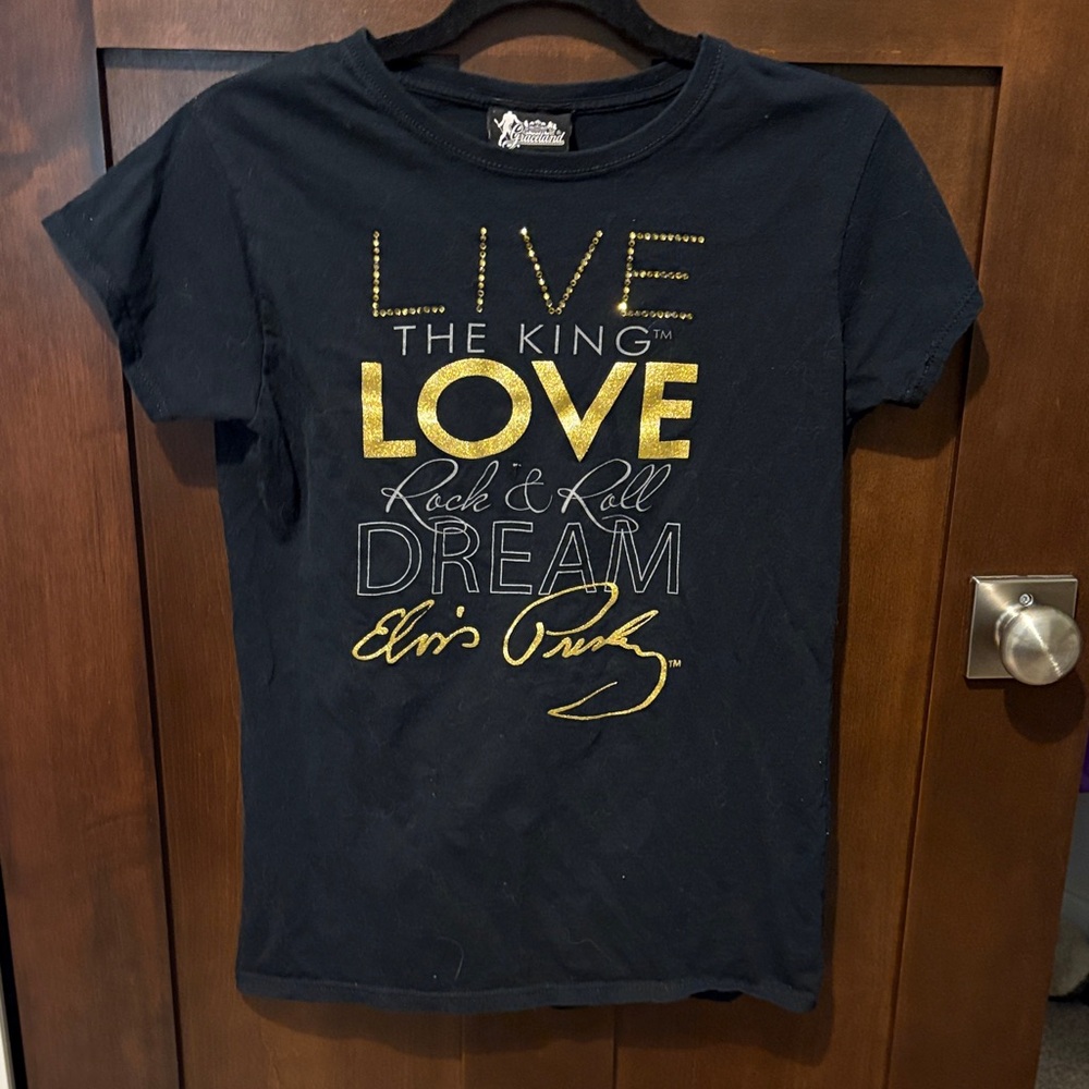 Women's Black Graphic Tee